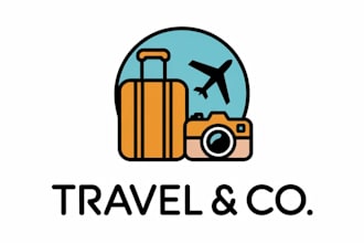 make amazing travel logo design