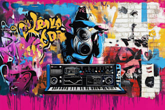 do illustration expressionism art, graffiti, abstract