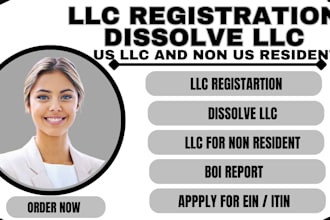 dissolve llc do llc registration US llc non resident boi report close ein itin