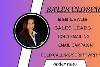 be high ticket sales closer online sales lead generator and sales representative