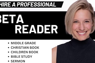 beta read critique middle grade children book christian bible study, sermon