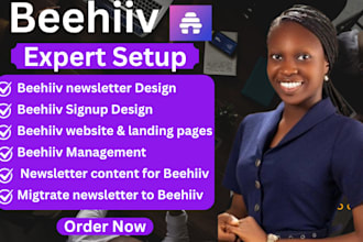 create beehiiv newsletter design beehive landing page beehiv ai email automation