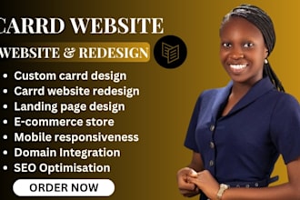 carrd website design, card website redesign, carrd landing page, portfolio site