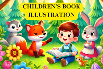do story book illustration 3d illustration kid book picture book