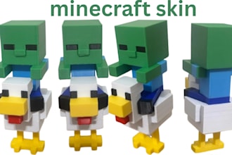 create custom high quality minecraft skin