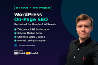 do wordpress on page SEO with schema markup for google and ai search
