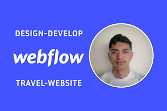 develop a webflow travel website for your agency