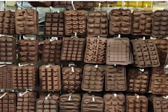 do 3d chocolate mold, plastic mold design, injection mold,