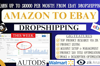 do amazon walmart to ebay dropshipping SEO product research with zik analytics