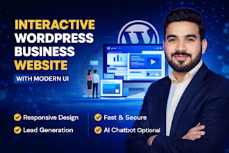 design an interactive wordpress business website