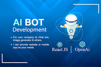 make own company ai chat bot with react for website