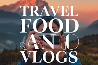 professional youtube thumbnails for travel food and vlogs