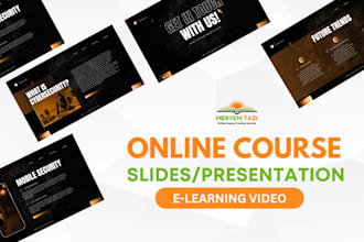 design a stunning slide deck for your webinar or course and online course video