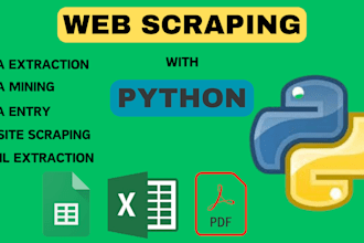 do python ai web scraping python scripting bug fixes python automation bots api