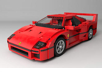 sketchup 3d lego electric car,3d car rim, offroad vehicle tire,rc bumper,fivem