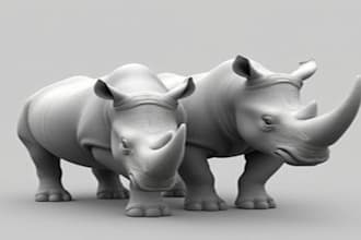 sculpt 3d model 3d character 3d animal model character modeling for 3d printing
