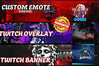 design custom twitch overlays emotes and banners for your channel