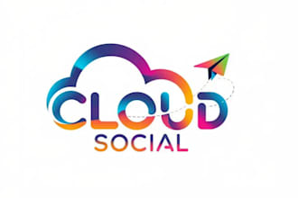 do a professional modern cloud logo design