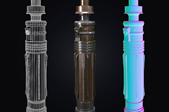 create a 3d prop for videogames and realtime engines
