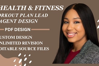 design health fitness ebook, medical book, lead magnet, guide workout plan