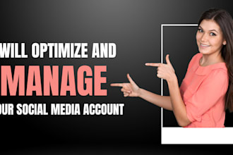 be your social media marketing manager and content creator