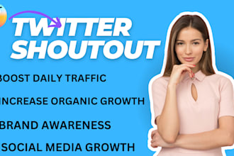 shoutout, promote website link to 300m USA, UK, twitter, ig, fb, tiktok audience