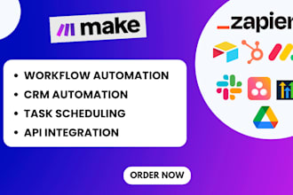do n8n, make com, CRM automation, notion, hubspot, API integration