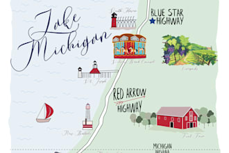 create vactor map illustration