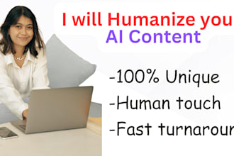 manually edit, rewrite, and humanize ai content