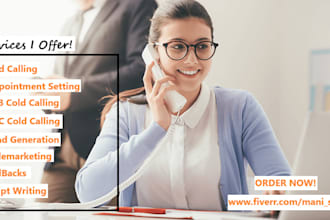 do professional cold calling and set appointments