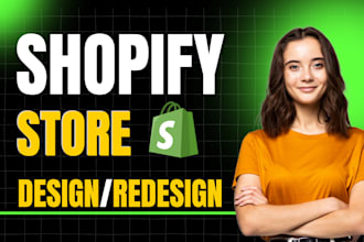 create shopify website, design and redesign shopify dropshipping store