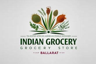 create modern spice business logo design