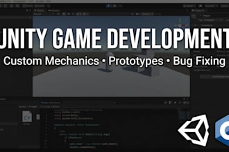 develop custom unity 3d game mechanics and prototypes