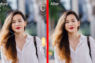 do photoshop editing, retouching,watermark,cropping