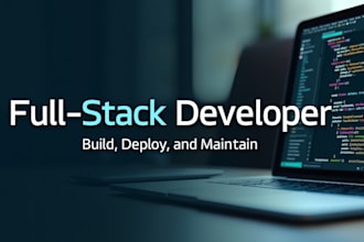 develop or revamp responsive websites as a full stack developer