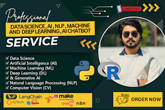 do data science, machine learning, deep learning, and ai projects in python, r
