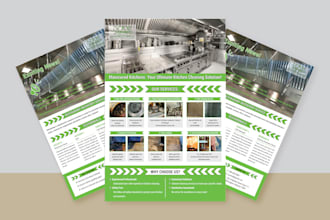 design a business or corporate flyer pamphlet leaflet and poster within 12 hours
