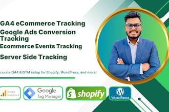 setup server side ga4 ecommerce tracking google ads conversion tracking by GTM
