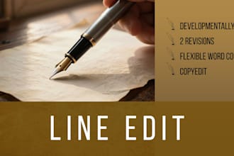 line edit and developmentally edit your fantasy story