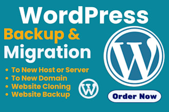 wordpress web backup recovery migration