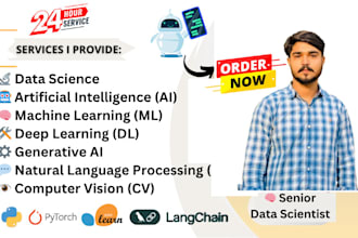 do data science, machine learning , nlp , and ai chatbot projects in python
