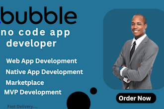 create a fully functional web app with bubble no code bubble io saas mvp app