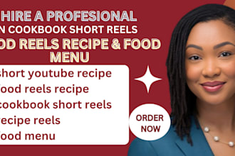 make a short youtube recipe, food reels recipe reels cookbook shorts food menu