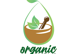 design a unique organic product logo with a natural and professional look