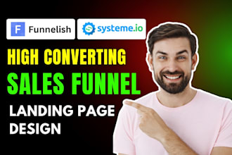 build systeme io, funnelish sales funnel and landing pages