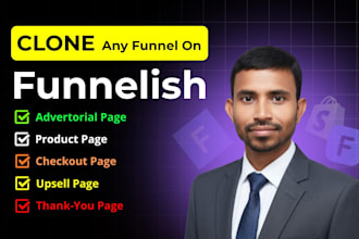 copy, clone, design or redesign funnelish sales funnel