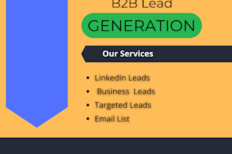 provide b2b lead generation and linkedin list prospecting