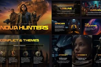 tv web series design film documentary podcast pitch deck shows lookbook booklet