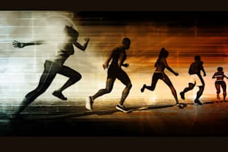 do any sport poster design, wallpaper for phone or pc
