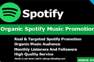 do spotify album promotion, USA spotify music promotion spotify marketing